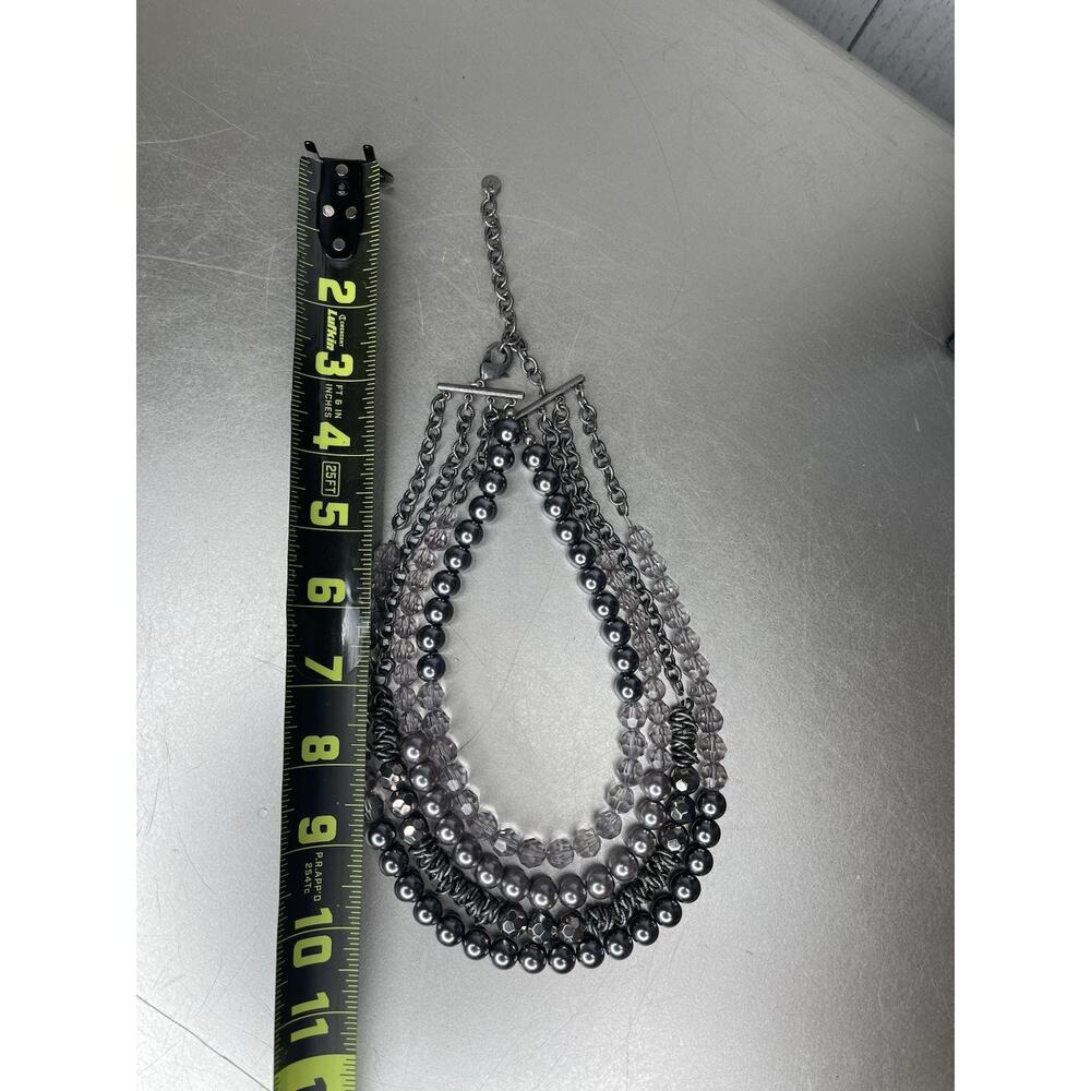 Loft Multicolor Multi Strand Beaded Statement Jew… - image 3